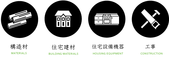 構造材/住宅建材/住宅設備機器/工事